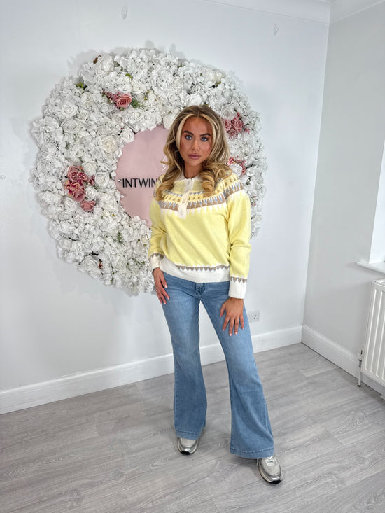 Freya Patterned Soft Knit Jumper