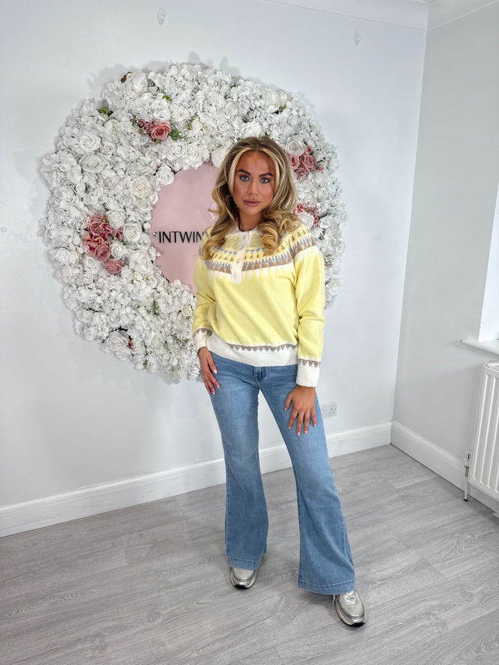 Freya Patterned Soft Knit Jumper