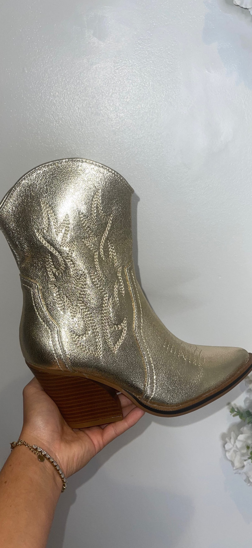 Metallic Cowboy Boots