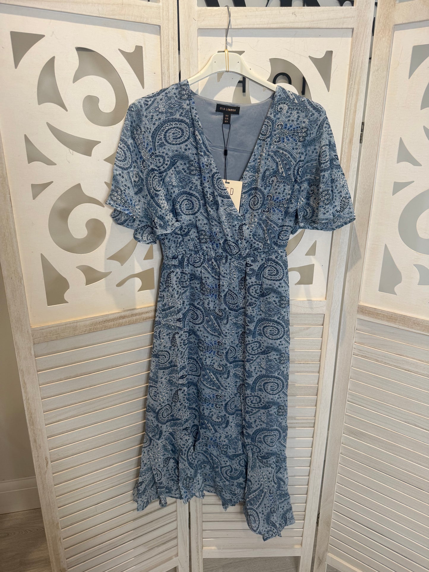 Florrie paisley elastic dress