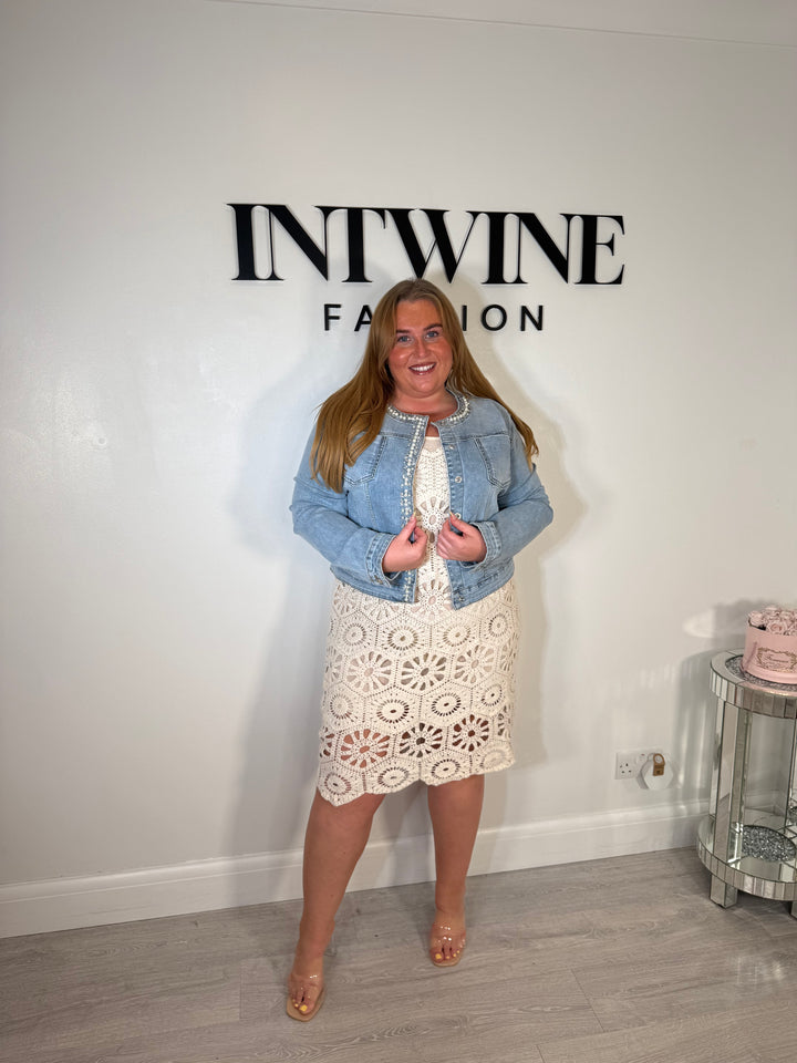 Penelope Crochet Dress With Lining