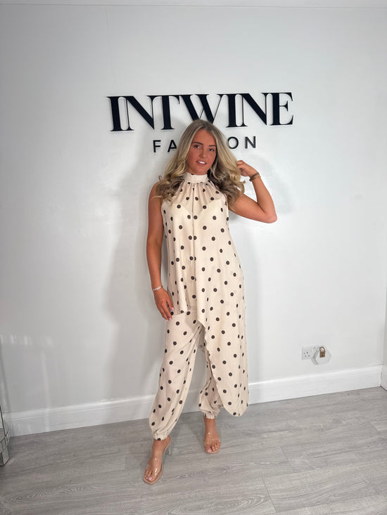 Phoebe polka dot asymmetric coord