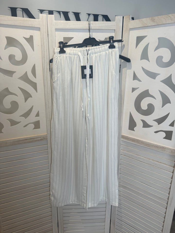Linen Stripe Trousers