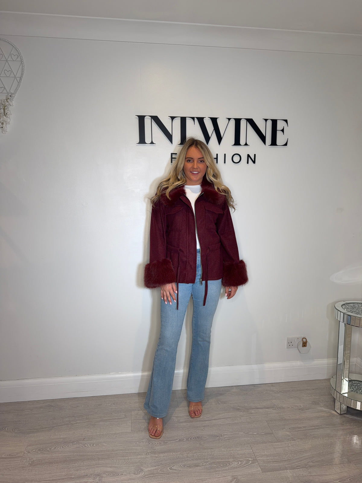 Poppy Faux Fur Soft Tie Jacket